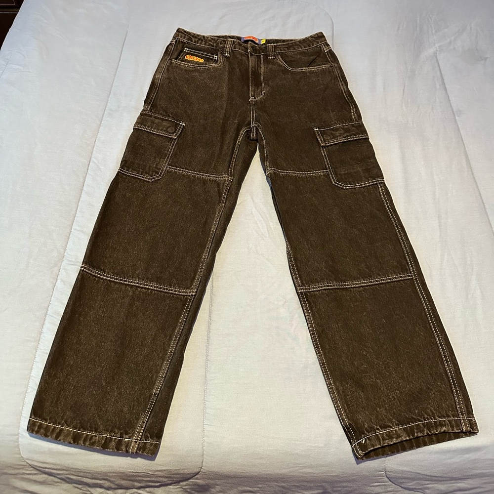 New Without Tags Empyre Black Demin Cargo Jeans